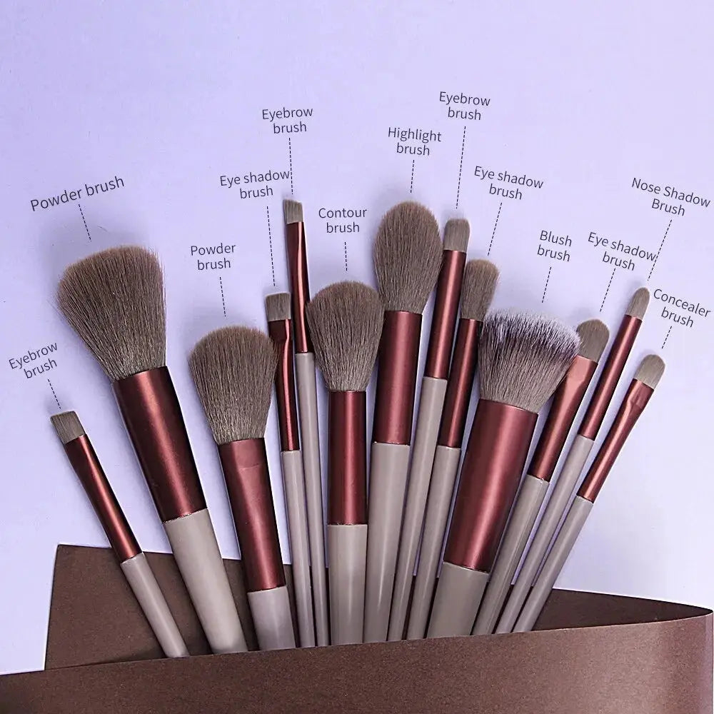 13Pcs Makeup Brush Set Make Up Concealer Brush - BeautiMass