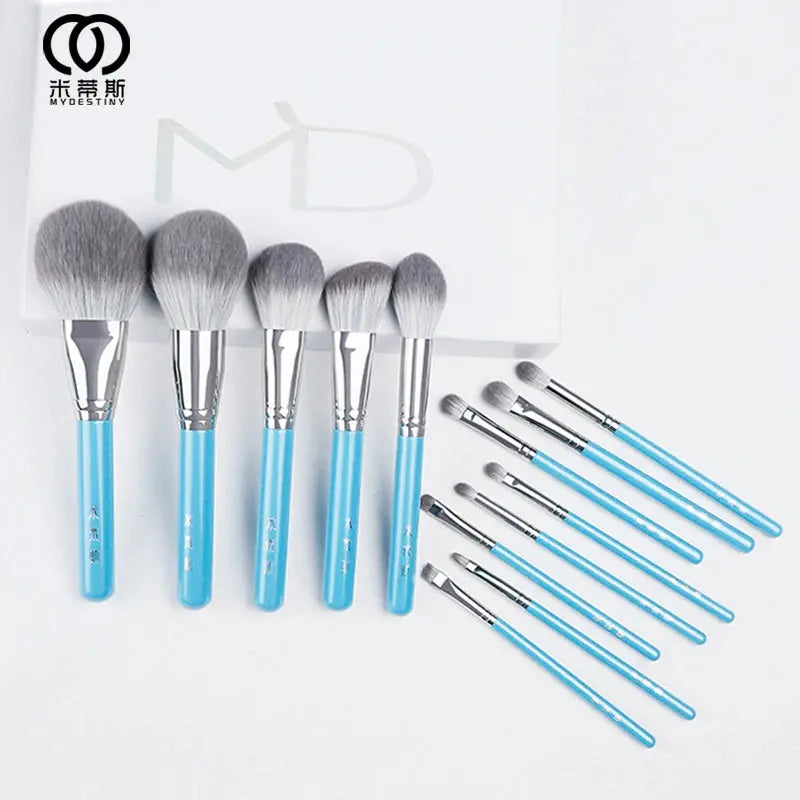 13pcs Makeup Brush Set&Kit Super Soft Fiber - BeautiMass