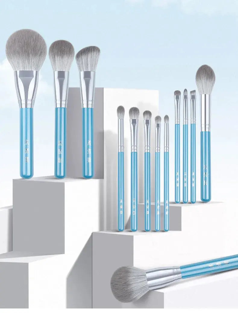 13pcs Makeup Brush Set&Kit Super Soft Fiber - BeautiMass