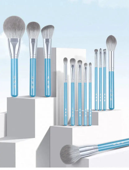 13pcs Makeup Brush Set&Kit Super Soft Fiber - BeautiMass