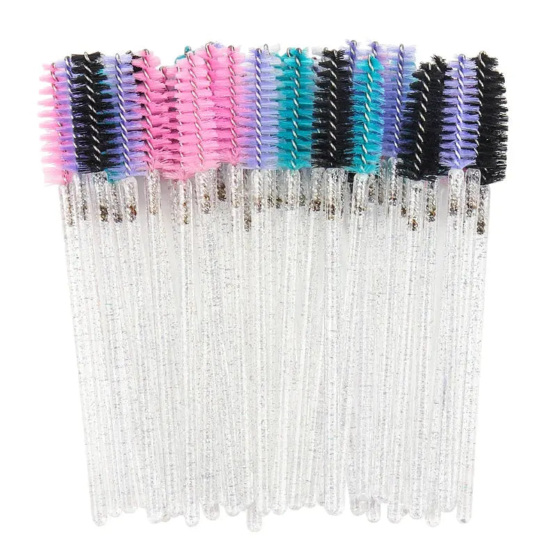 50 Pcs Cosmetic Eyelash Brush Eye Lash Makeup - BeautiMass