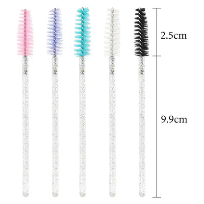 50 Pcs Cosmetic Eyelash Brush Eye Lash Makeup - BeautiMass