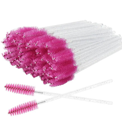 50 Pcs Cosmetic Eyelash Brush Eye Lash Makeup - BeautiMass