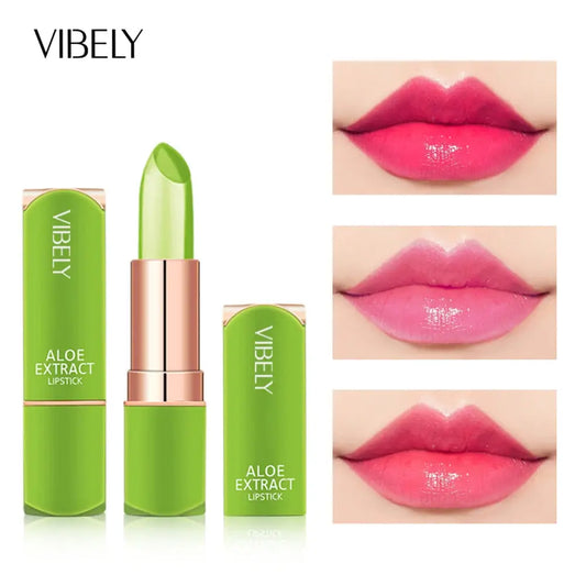 7 Color Natural Aloe Vera Lipstick Long Lasting Moisturizing Makeup - BeautiMass