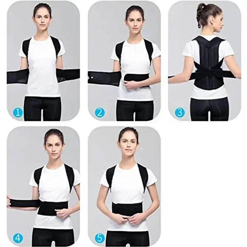 Adjustable Back Support Posture Corrector Lumbar Spine - BeautiMass