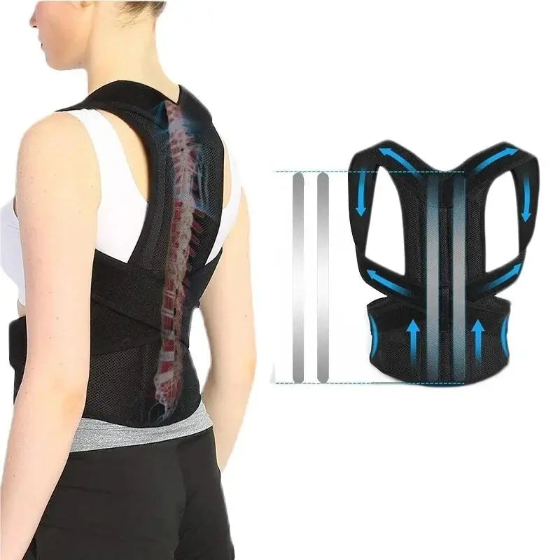 Adjustable Back Support Posture Corrector Lumbar Spine - BeautiMass