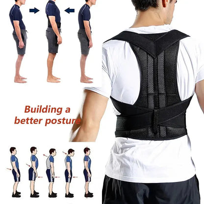 Adjustable Back Support Posture Corrector Lumbar Spine - BeautiMass