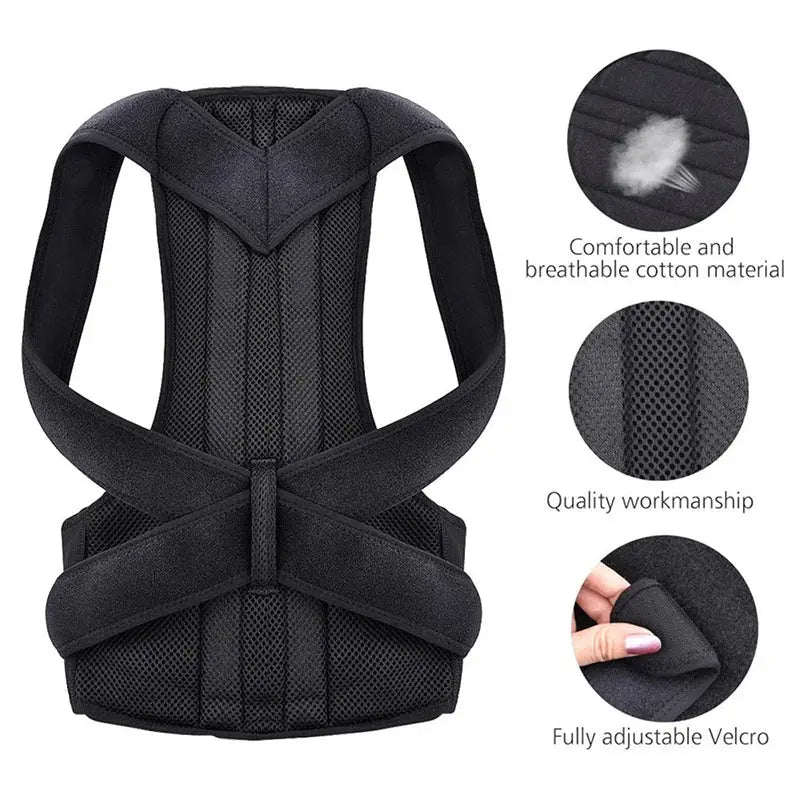 Adjustable Back Support Posture Corrector Lumbar Spine - BeautiMass