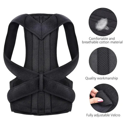 Adjustable Back Support Posture Corrector Lumbar Spine - BeautiMass