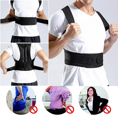 Adjustable Back Support Posture Corrector Lumbar Spine - BeautiMass