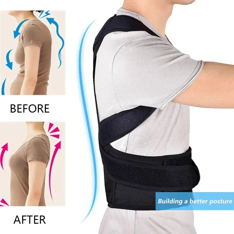 Adjustable Back Support Posture Corrector Lumbar Spine - BeautiMass