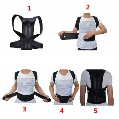 Adjustable Back Support Posture Corrector Lumbar Spine - BeautiMass