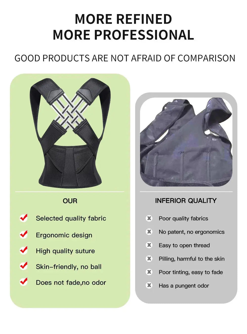 Adjustable Back Support Strap Prevent Spinal Distortion & Hunchback - BeautiMass