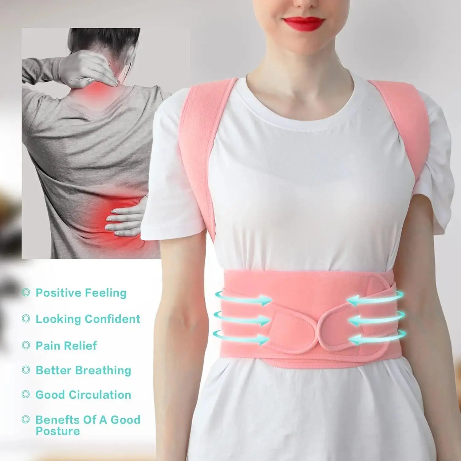 Adjustable Posture Corrector for Womens and Mens - BeautiMass