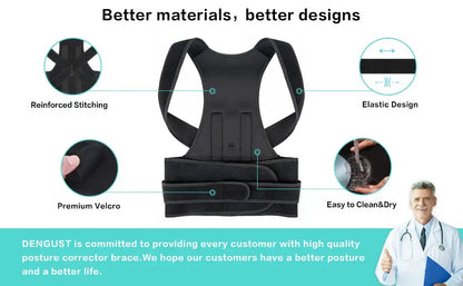 Adjustable Posture Corrector for Womens and Mens - BeautiMass