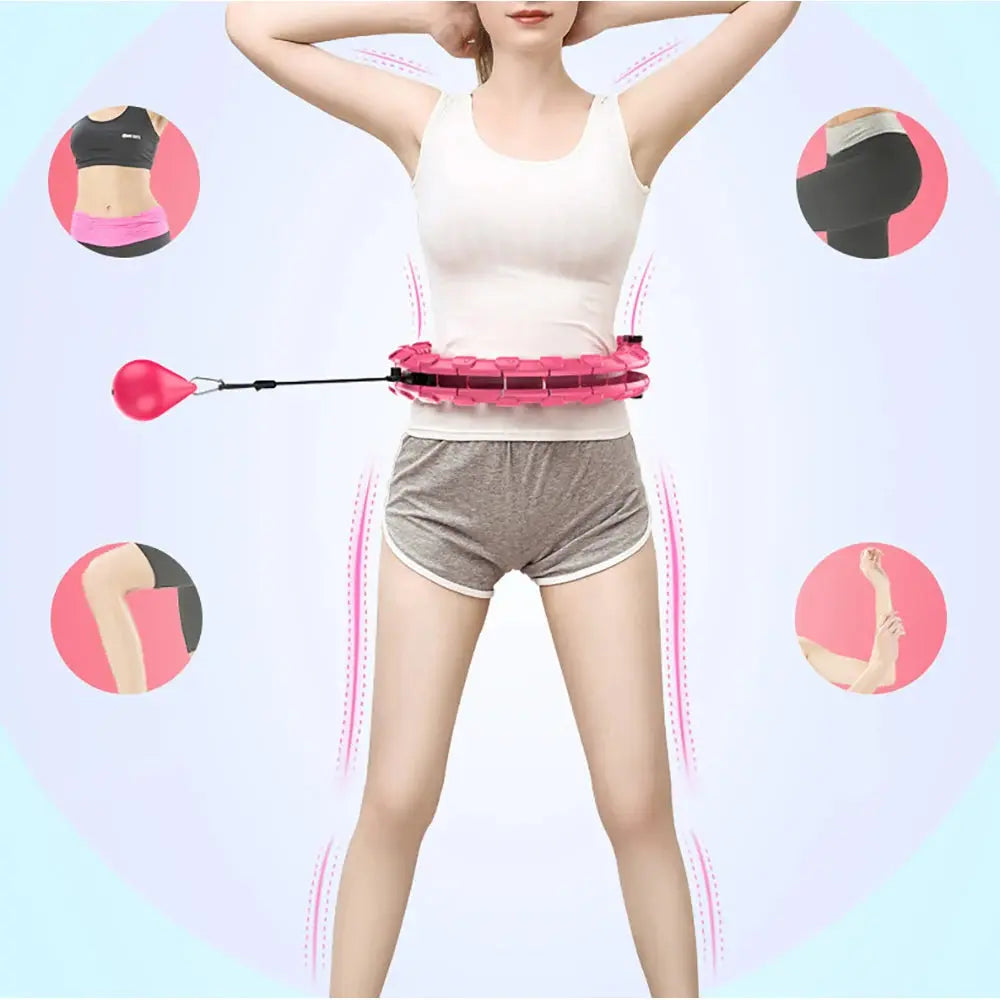 Adjustable Sport Hoops Abdominal Waist Exercise Detachable - BeautiMass