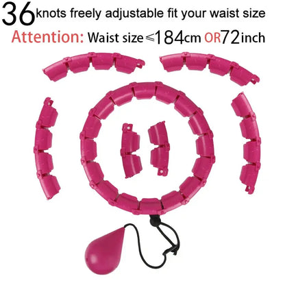 Adjustable Sport Hoops Abdominal Waist Exercise Detachable - BeautiMass