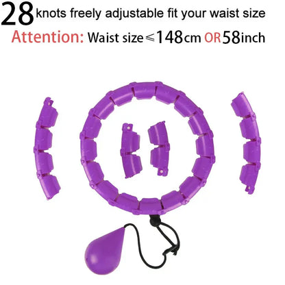 Adjustable Sport Hoops Abdominal Waist Exercise Detachable - BeautiMass