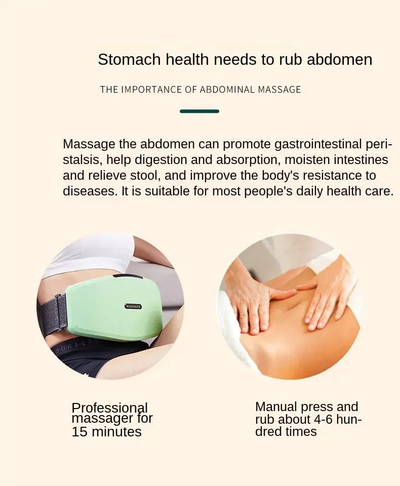 Automatic Stone Kneading Stone Excrement Abdominal Massager - BeautiMass