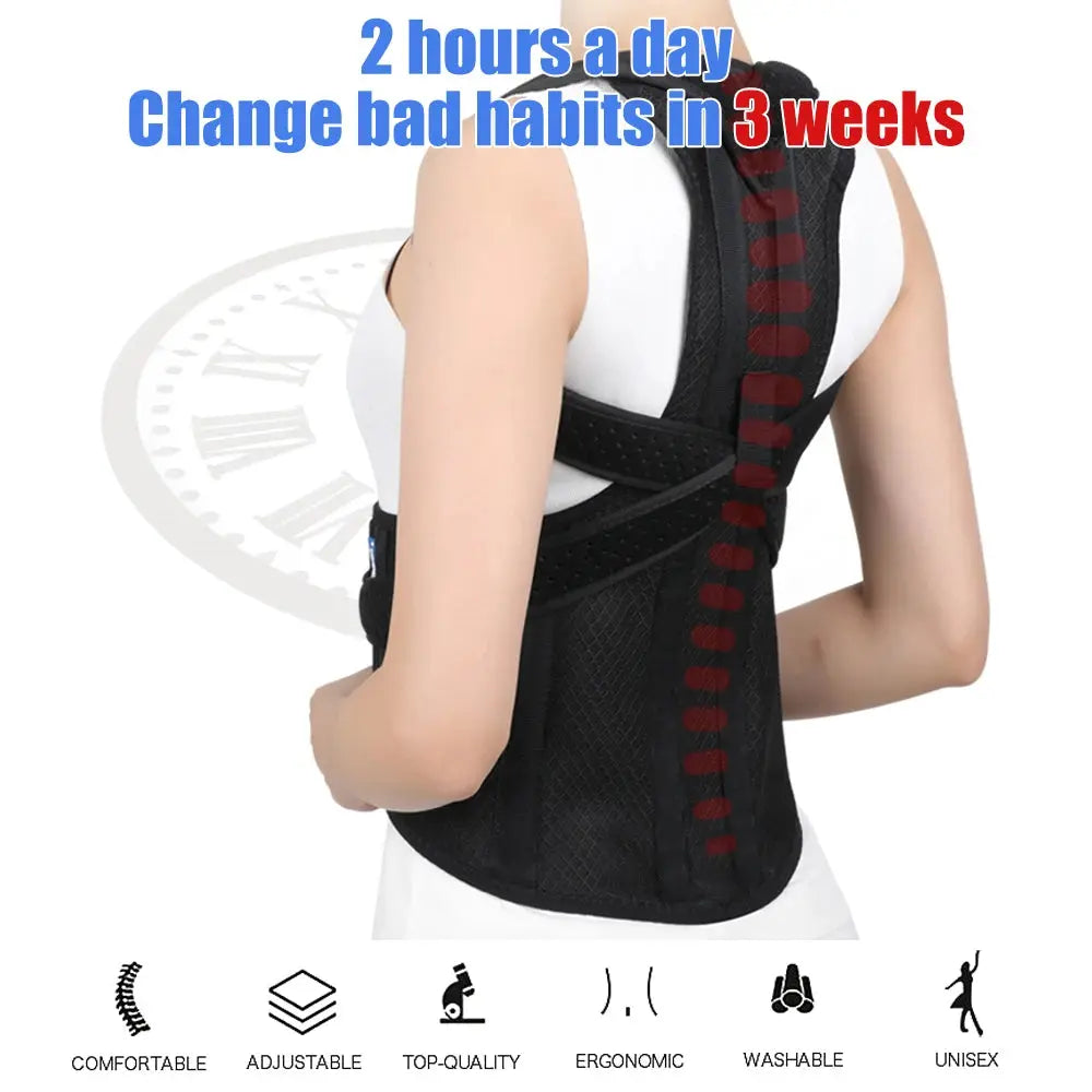 Back Brace Posture Corrector Women Men Improve Posture - BeautiMass