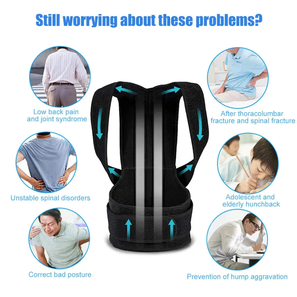 Back Brace Posture Corrector Women Men Improve Posture - BeautiMass