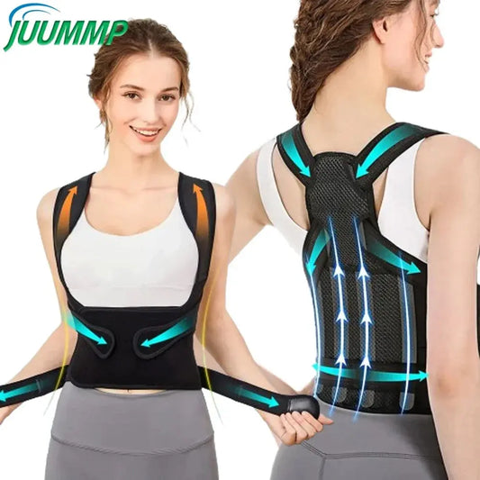 Back Posture Corrector Full Upper Lower Neck Shoulder Spine - BeautiMass