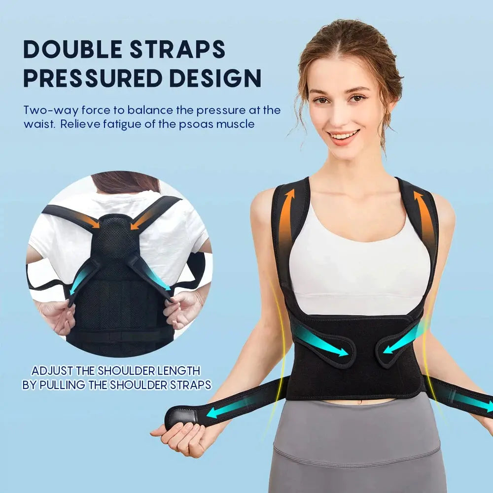 Back Posture Corrector Full Upper Lower Neck Shoulder Spine - BeautiMass