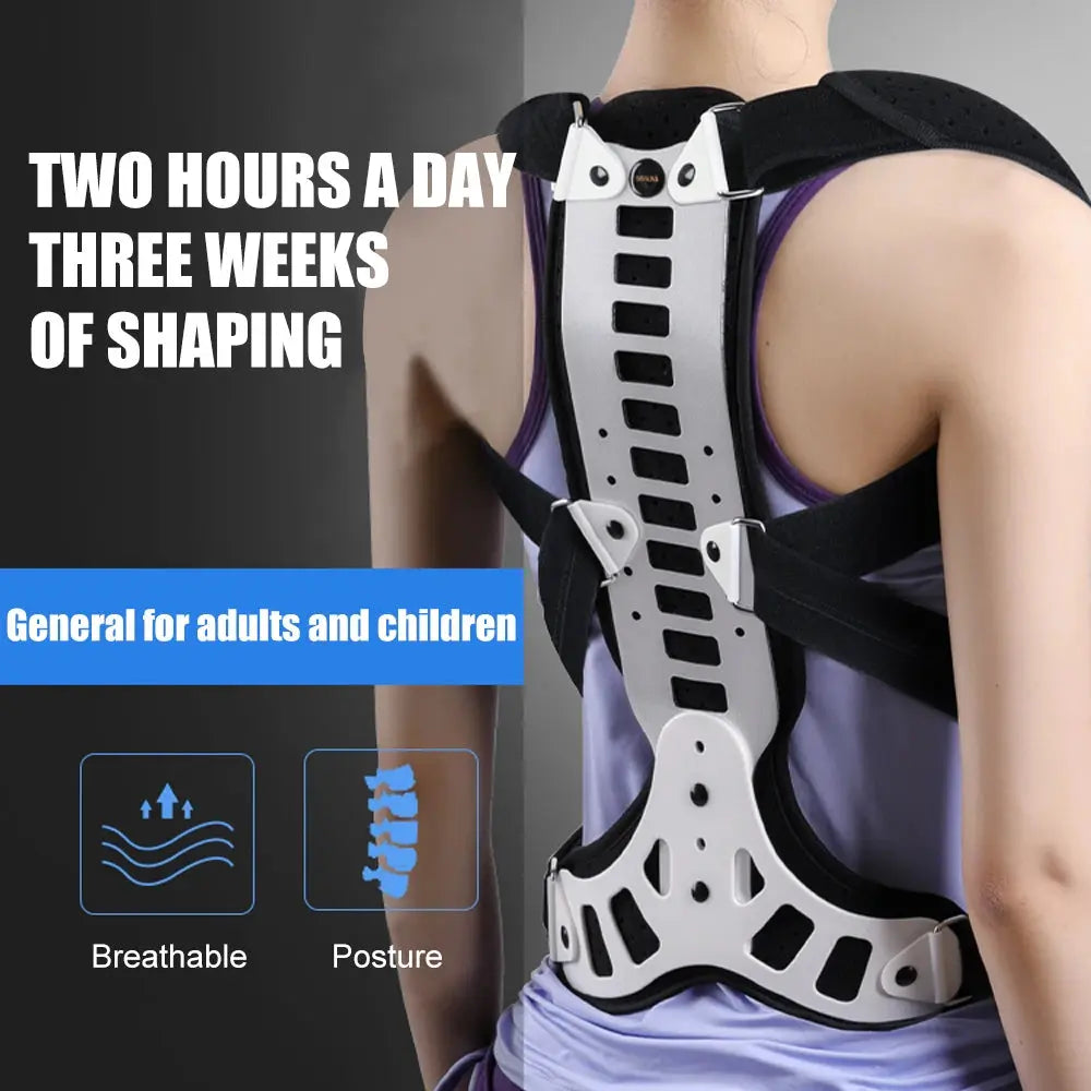 Back Posture Corrector Women Men Adjustable Support - BeautiMass