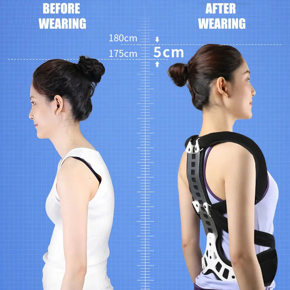 Back Posture Corrector Women Men Adjustable Support - BeautiMass