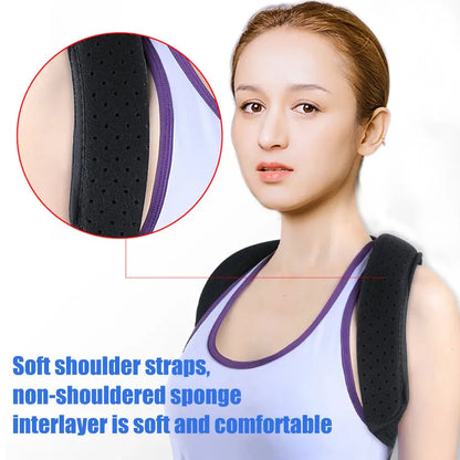 Back Posture Corrector Women Men Adjustable Support - BeautiMass