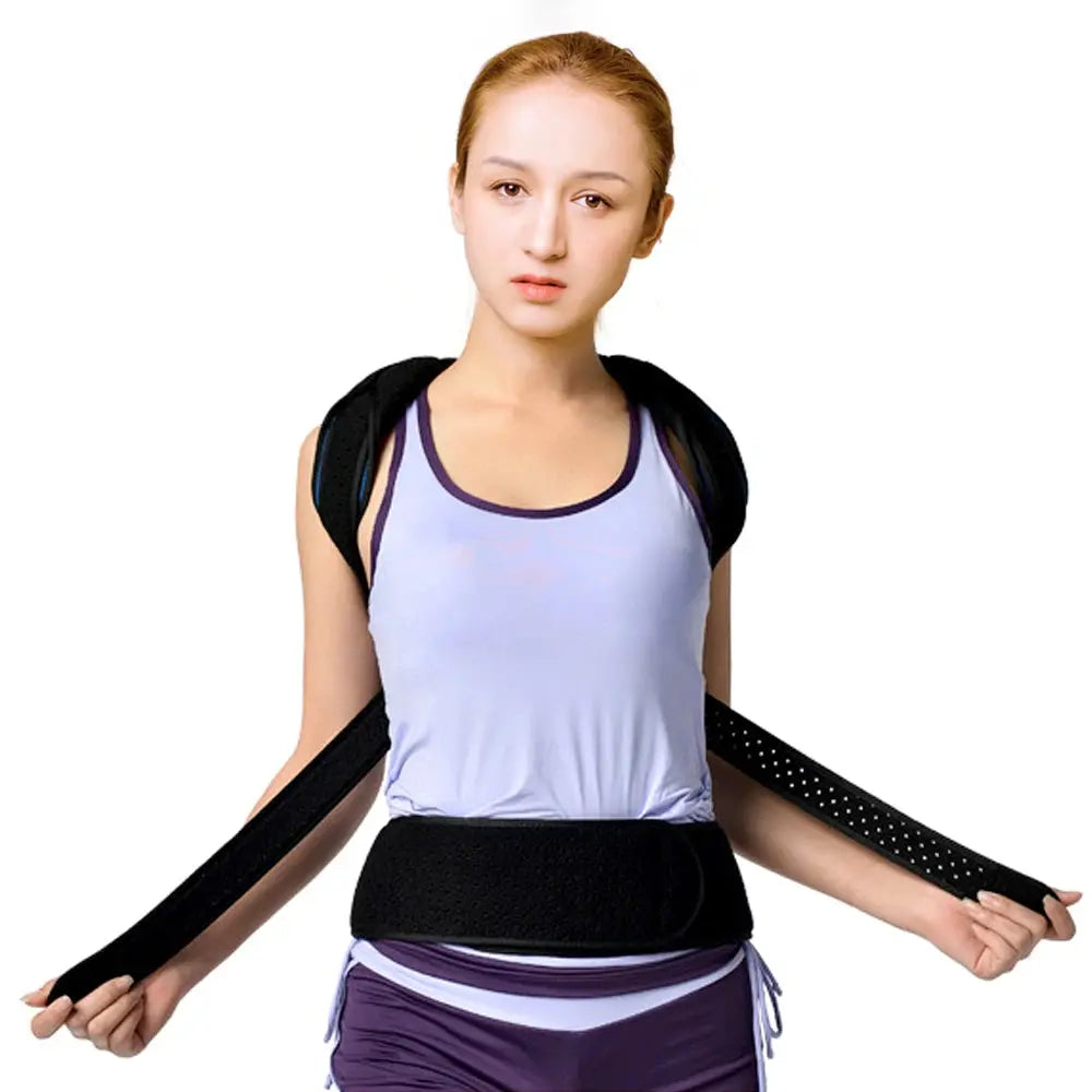 Back Posture Corrector Women Men Adjustable Support - BeautiMass