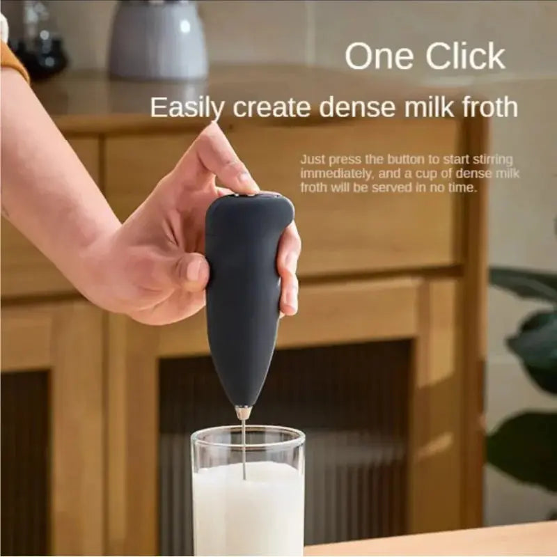 Electric Coffee Frother Handheld Milk Foamer Egg Beater Cappuccino - BeautiMass