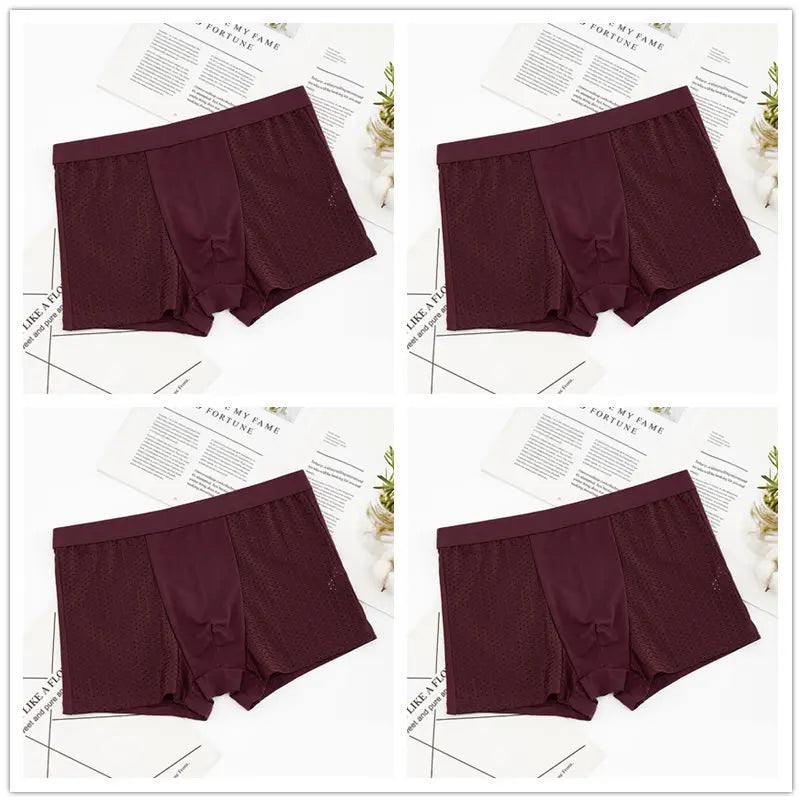 4pcs/lot Men's Panties Underwear Boxers Male Shorts Underpants - BeautiMass