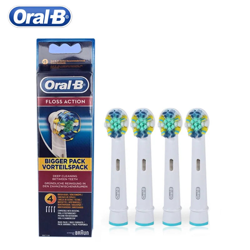 Original Oral B EB25 Replacement Toothbrush Head Soft Bristle Floss Action Brush Head Deep Clean Oral-b Oral Care for Adults BeautiMass