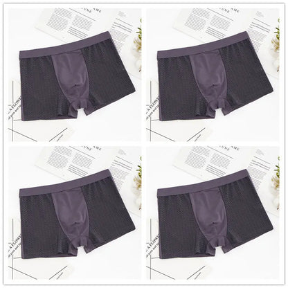 4pcs/lot Men's Panties Underwear Boxers Male Shorts Underpants - BeautiMass