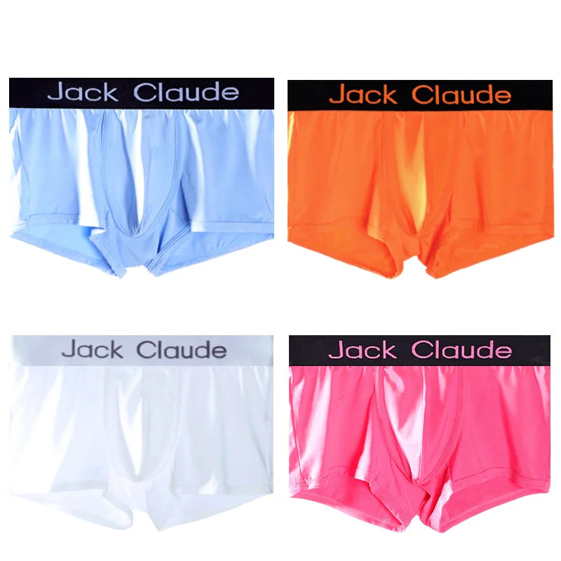 4Pcs Men Underwear Boxer Panties Soft Underpants Boxer Men Calzoncillos homme - BeautiMass