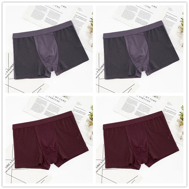 4pcs/lot Men's Panties Underwear Boxers Male Shorts Underpants - BeautiMass