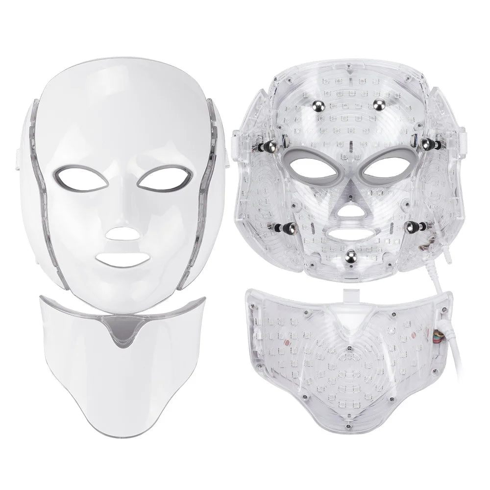 Air Bag-7 Colors Light LED Skin Care Facial Beauty Mask With Neck Skin Rejuvenation - BeautiMass