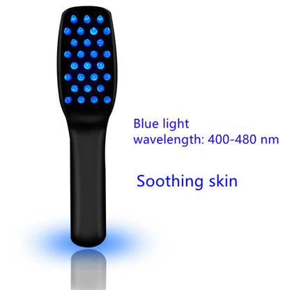 Advanced Hair Growth Electric Vibration Massage Comb with Blue and Red Light Hair Therapy - BeautiMass