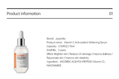 Vitamin C Serum For Face Dark Spots Fading Hyaluronic Acid - BeautiMass