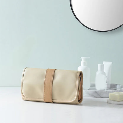 Waterproof Portable Polyester Travel Cosmetic Hanging Wash Bag Neutral - BeautiMass