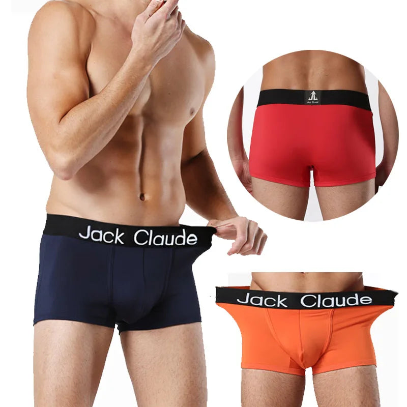 4Pcs Men Underwear Boxer Panties Soft Underpants Boxer Men Calzoncillos homme - BeautiMass