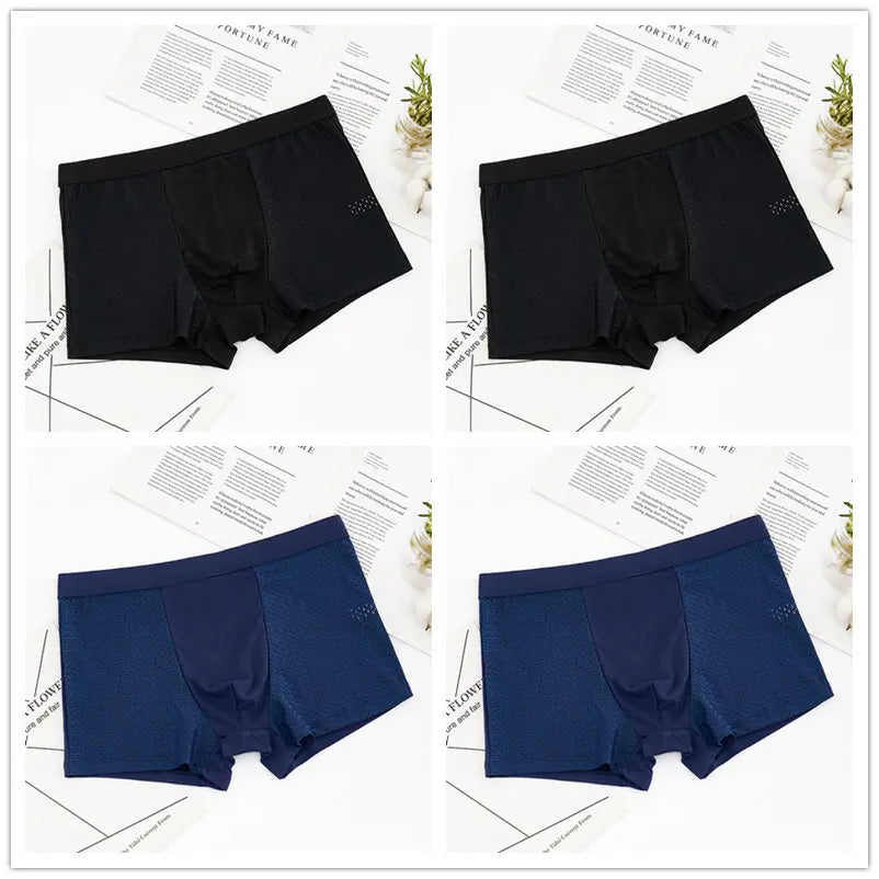 4pcs/lot Men's Panties Underwear Boxers Male Shorts Underpants - BeautiMass