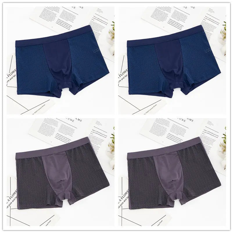 4pcs/lot Men's Panties Underwear Boxers Male Shorts Underpants - BeautiMass