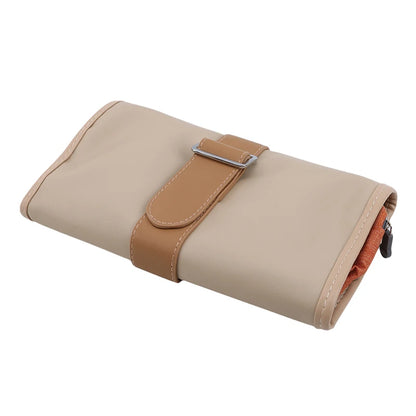 Waterproof Portable Polyester Travel Cosmetic Hanging Wash Bag Neutral - BeautiMass