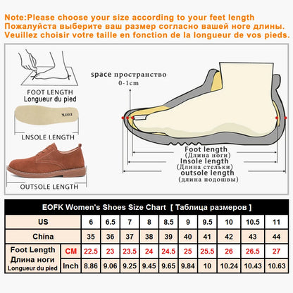 Women Medical Oxford Comfortable Casual Leather Shoes ballet Flats Lace up Soft - BeautiMass