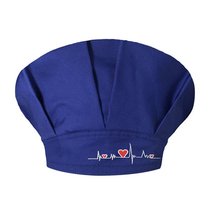 Women Scrubs Hats Unisex Adjustable Cotton Sweatband Cap Head Cover - BeautiMass