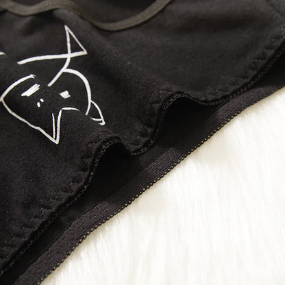 5Pcs/set Cotton Underwear Cute Cartoon Cat Panties for Woman Girl Soft Pantys Plus Size - BeautiMass