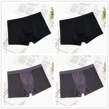 4pcs/lot Men's Panties Underwear Boxers Male Shorts Underpants - BeautiMass