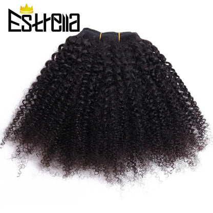 Afro Curly Hair 100% Remy Mongolian Human Hair 6Pcs/Lot Bundles Human Hair Extensions - BeautiMass